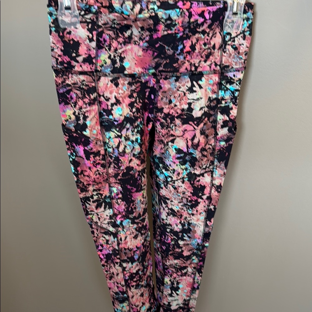 Lululemon Fast and Free 25” Floral Leggings - Sz 6